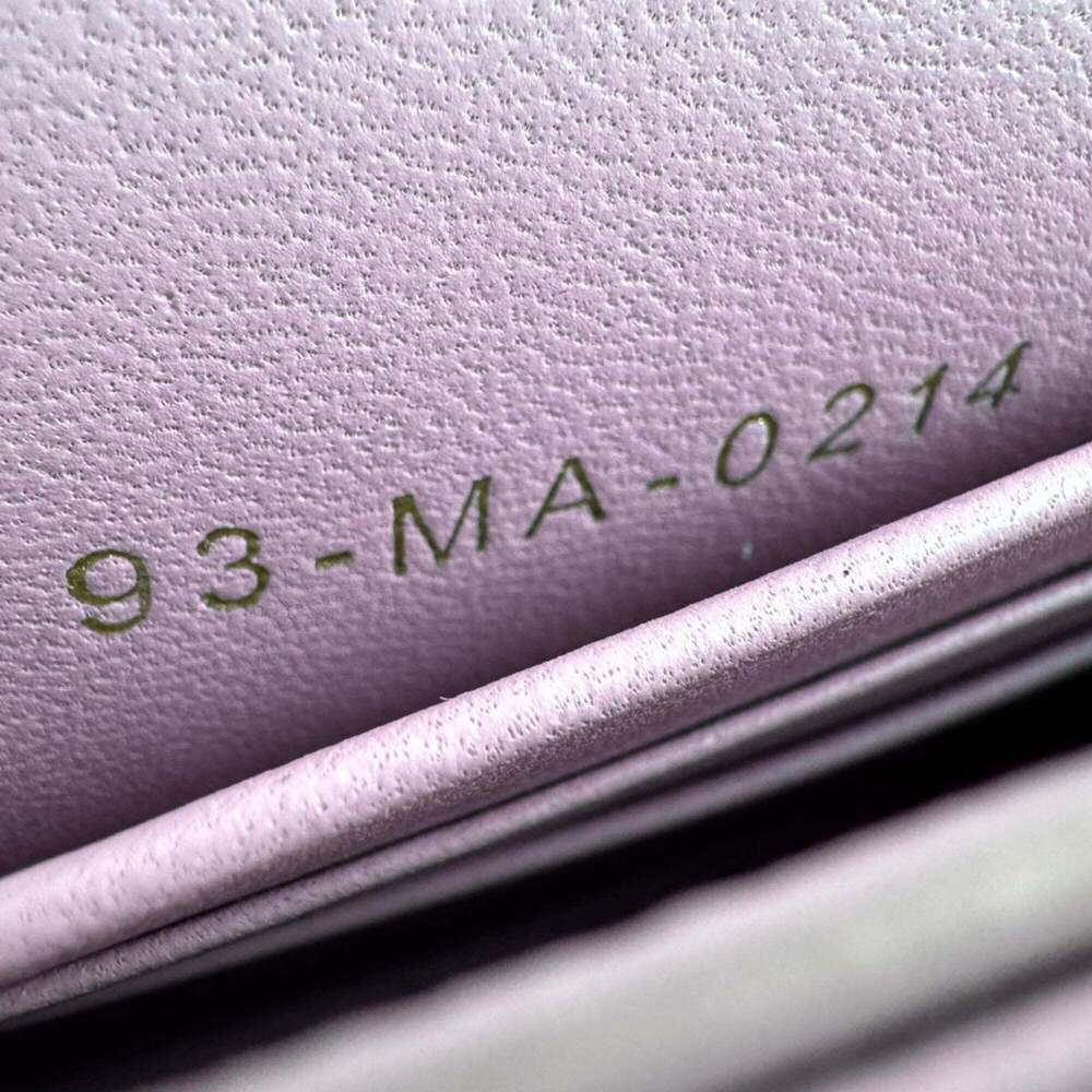 CHRISTIAN DIOR Purple Leather Shoulder Bag - Picture 13 of 13